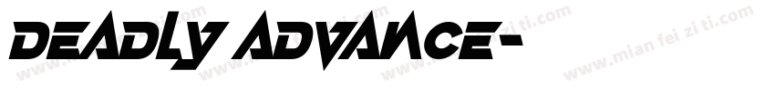deadly advance字体转换